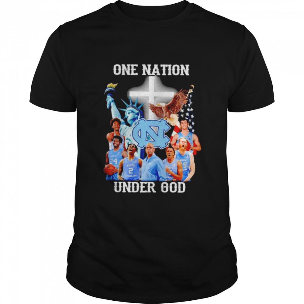 North Carolina Tar Heels one nation under God shirt
