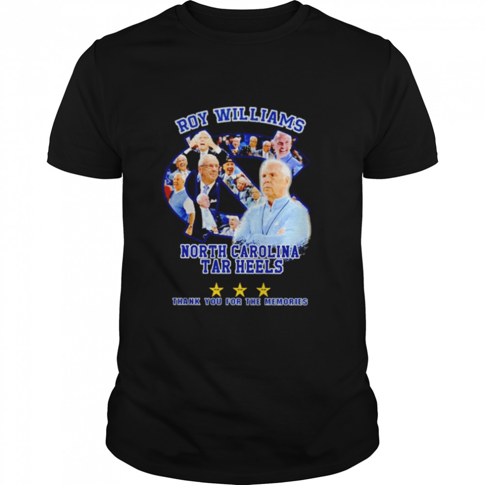 Roy Williams North Carolina Tar Heels thank you for the memories shirt