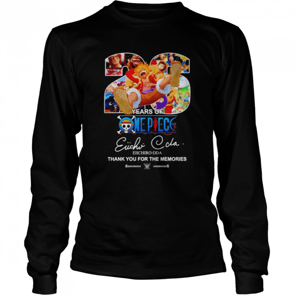 26 Years Of One Piece Eiichiro Oda Thank You For The Memories  Long Sleeved T-shirt
