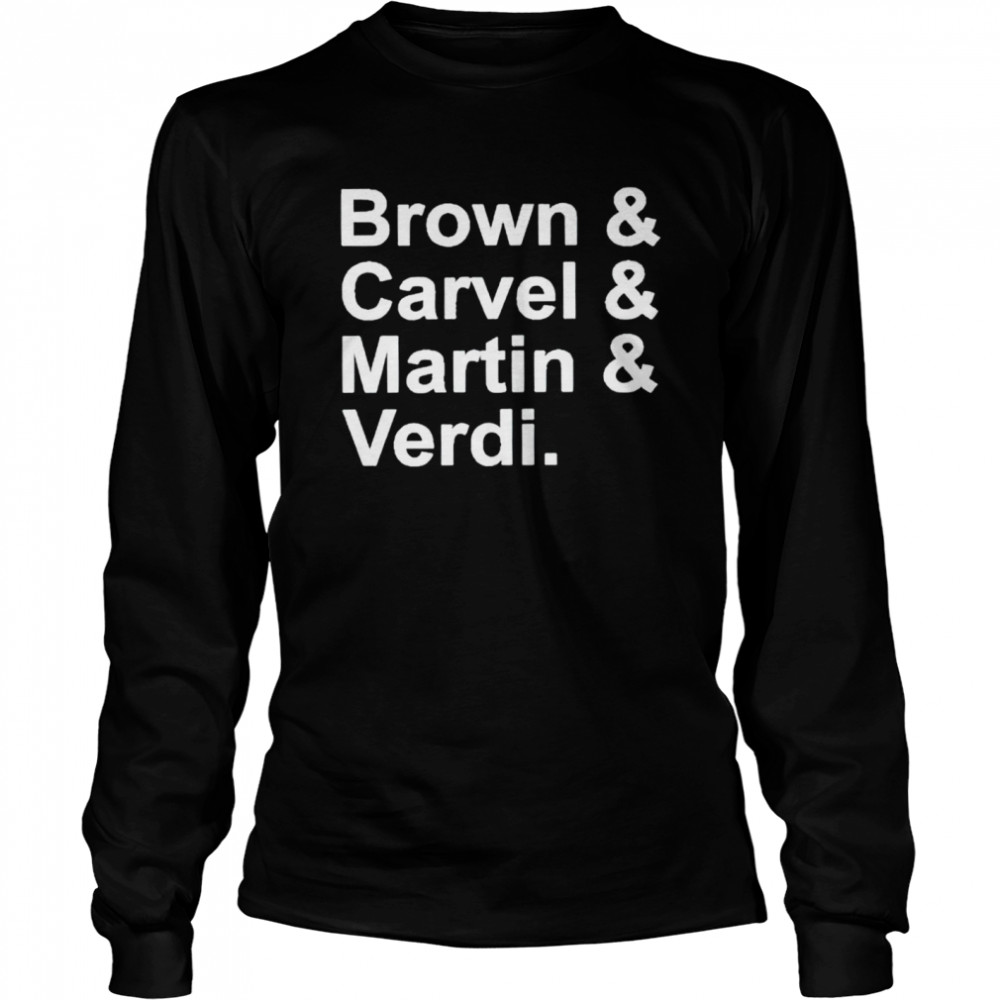 Brown Carvel Martin Verdi shirt Long Sleeved T-shirt