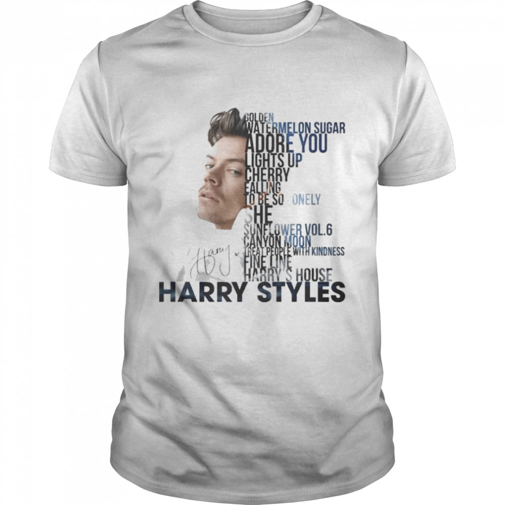 Golden Watermelon Sugar Adore You Lights Harry Styles Signature T-Shirt