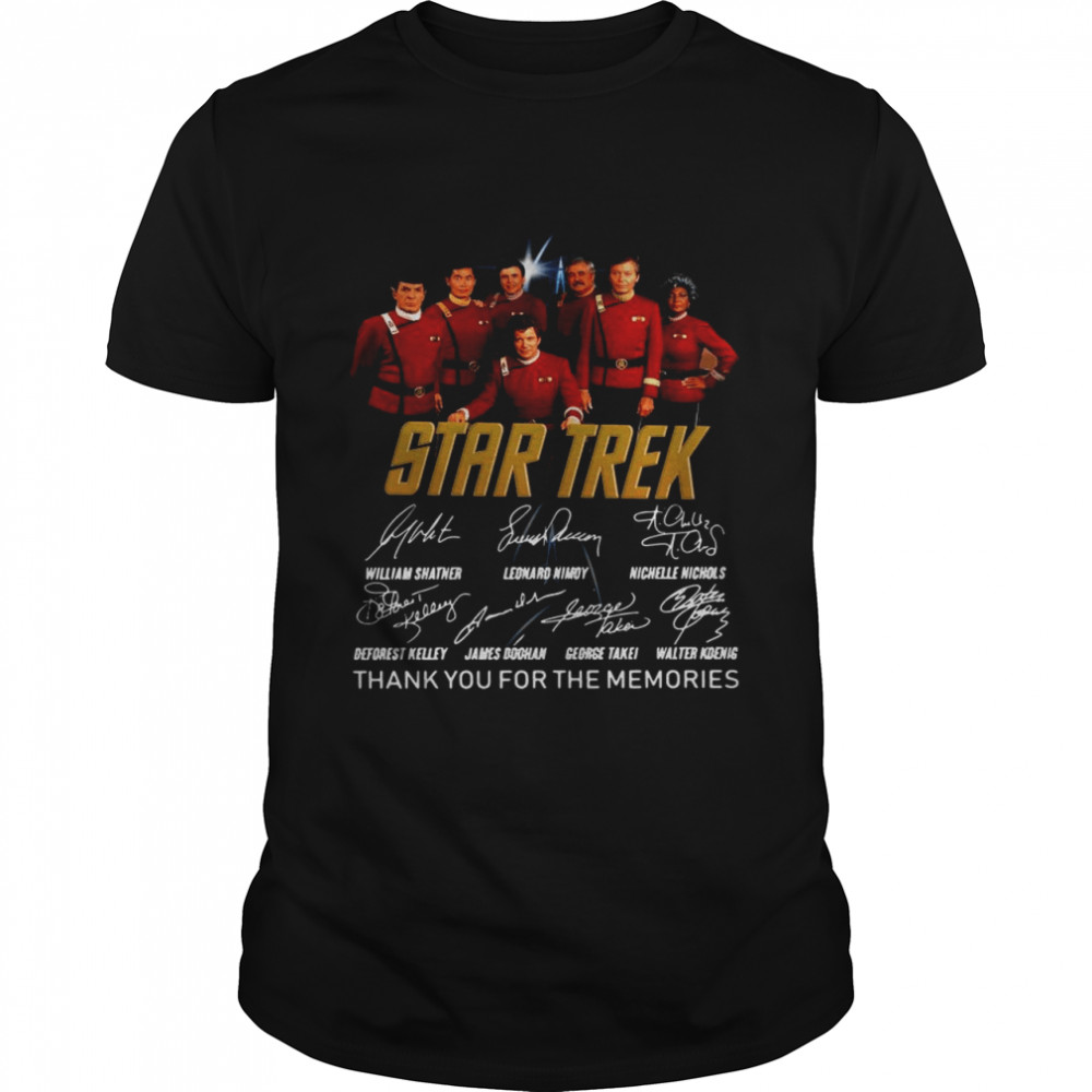 Star Trek thank you for the memories signature shirt Classic Men's T-shirt