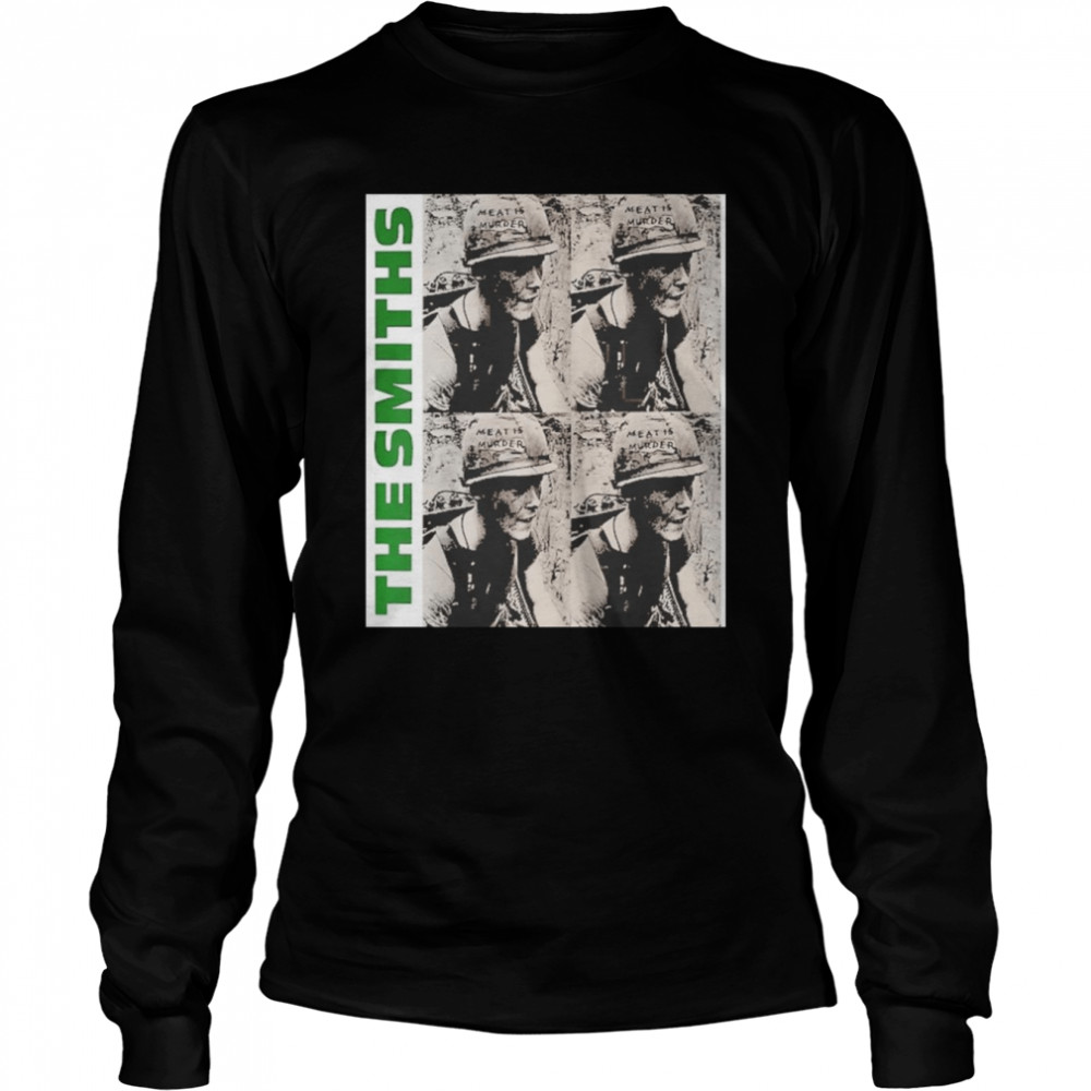 The Smiths Poster Meat Is Murder Raglan Baseball  Long Sleeved T-shirt