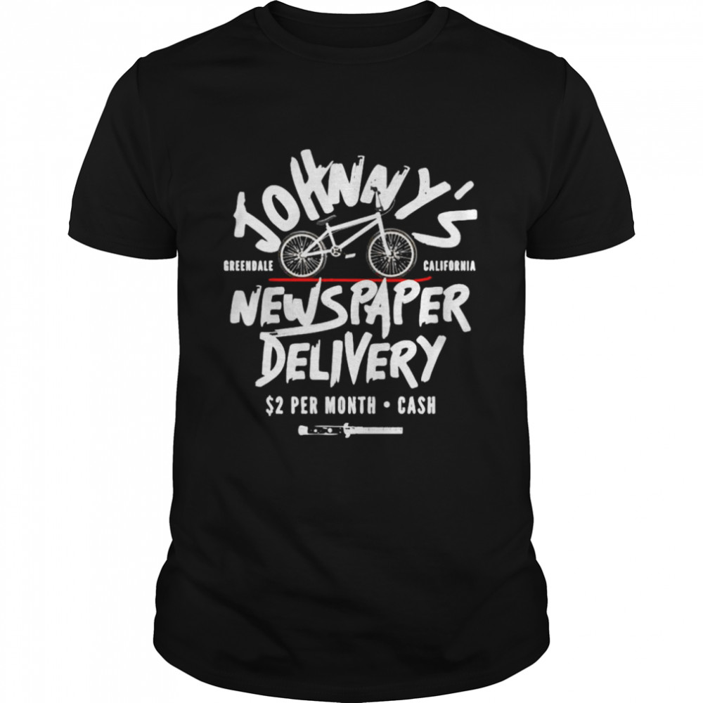 Johnny’s Newspaper Delivery Greendale California shirt