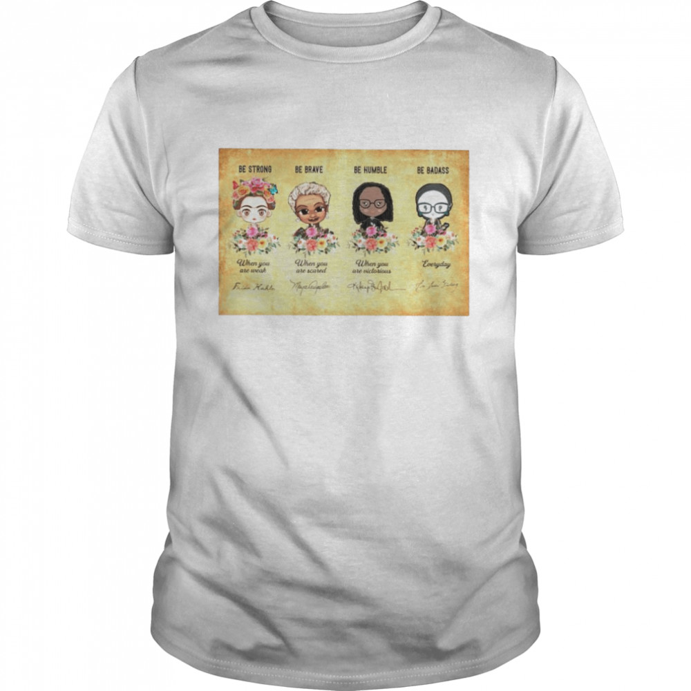 Feminist be strong be humble chibi shirt Classic Men's T-shirt