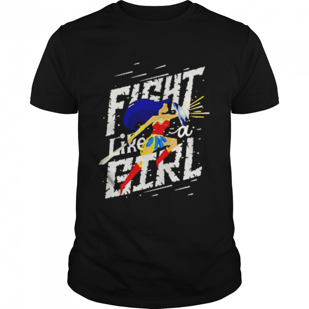 Wonder Woman fight like a girl shirt Classic Men's T-shirt