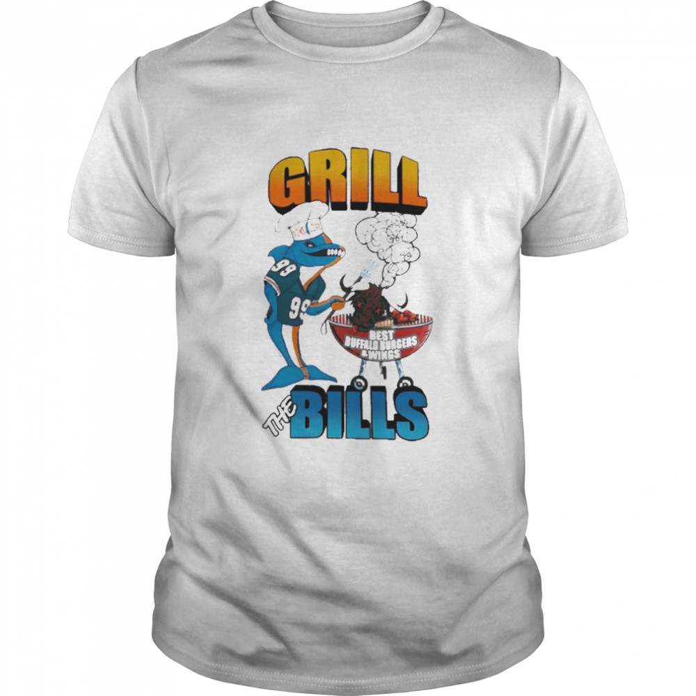 Miami Dolphins Buffalo Bills Fins 4 Life Grill The Bills  Classic Men's T-shirt