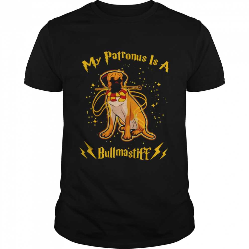 Harry Potter my patronus is a Bullmastiff shirt Classic Men's T-shirt