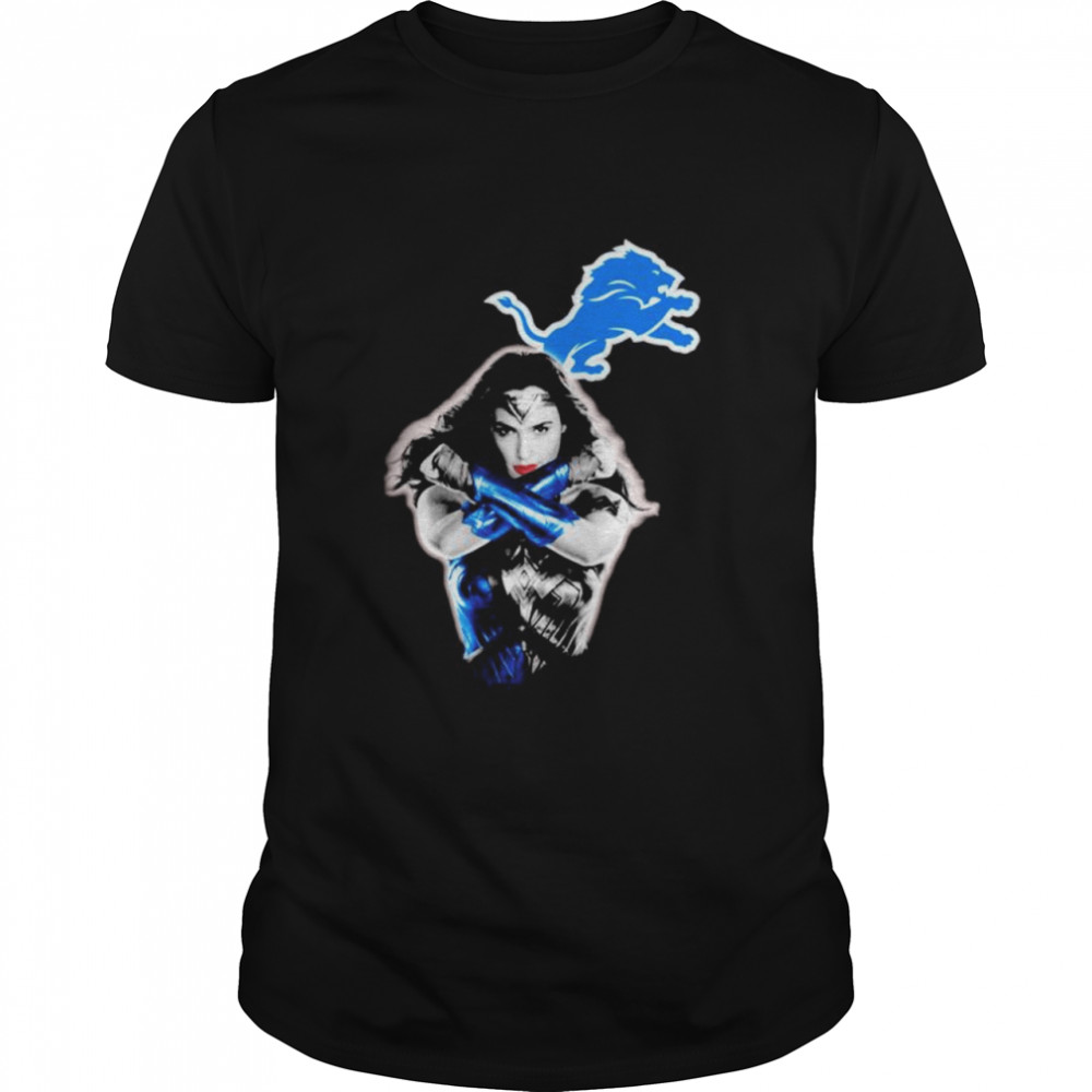 Wonder Woman Detroit Lions logo T-shirt Classic Men's T-shirt