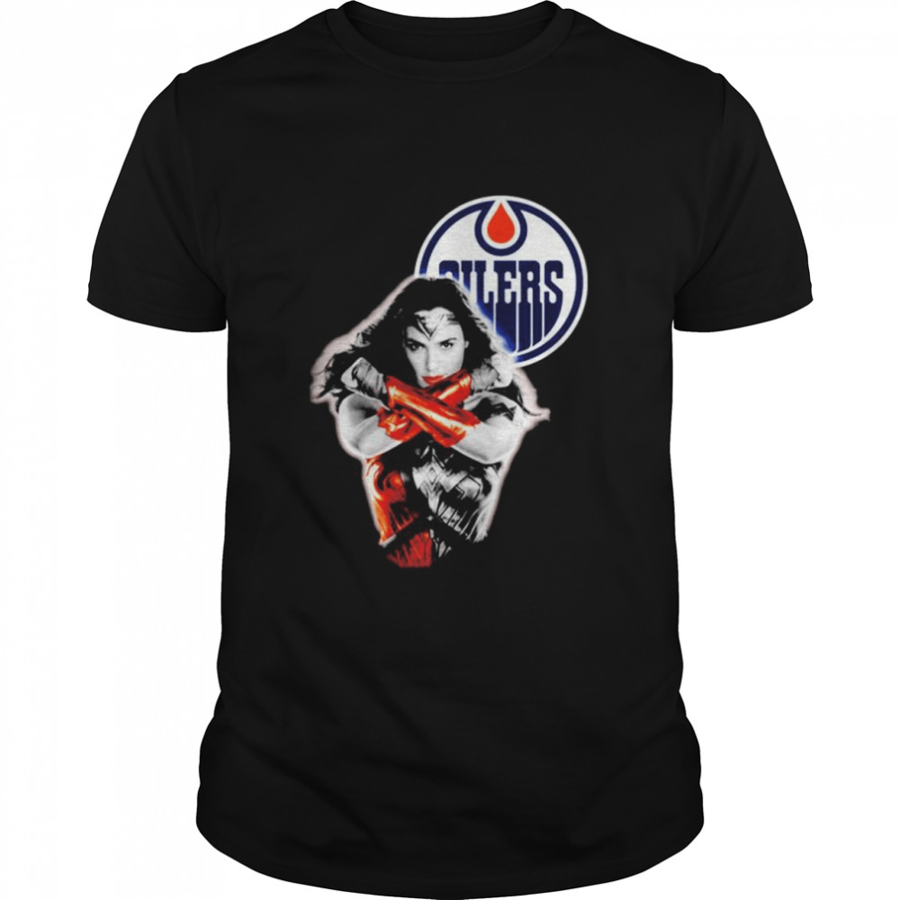 Wonder Woman Logo Edmonton Oilers T-shirt Classic Men's T-shirt