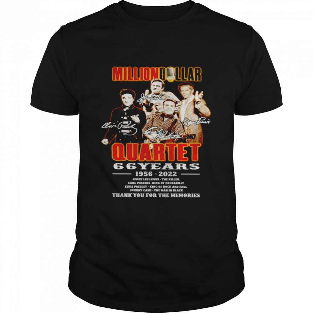 Million Dollar quartet 66 years 1956 2022 signatures shirt Classic Men's T-shirt