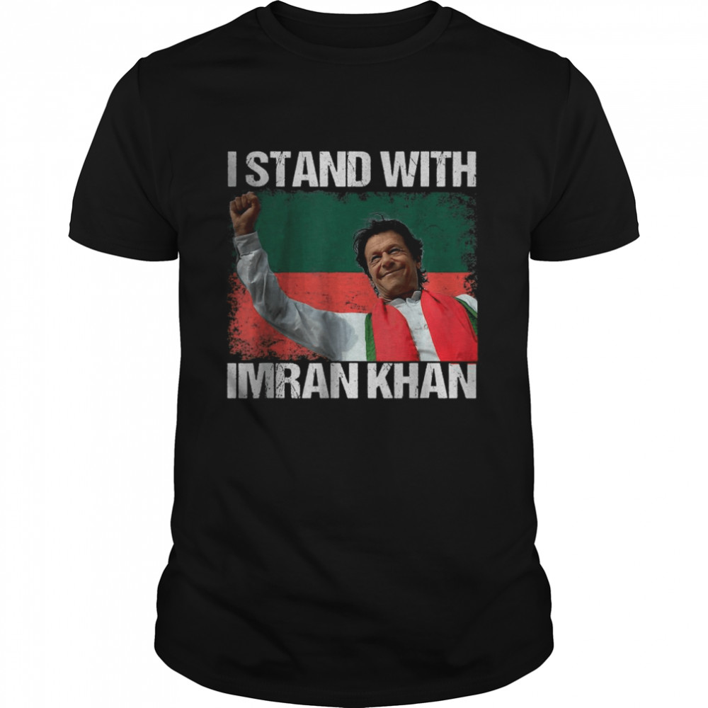 Imran Khan PTI Party Pakistan Support Freedom Flag Pakistan T-Shirt
