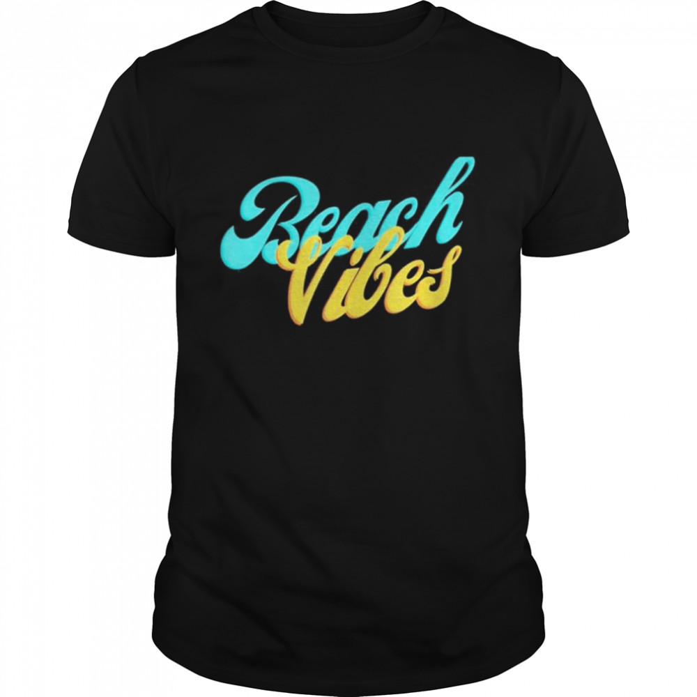 Beach vibes gift summer apparel colorful shirt