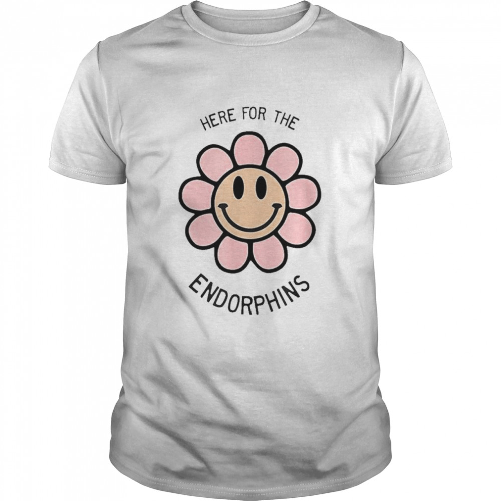 Here for the endorphins flower shirt Classic Men's T-shirt