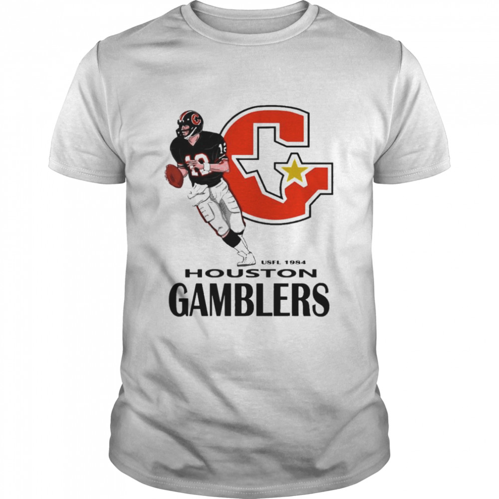 Retro Football Houston Gamblers Usfl T-Shirt