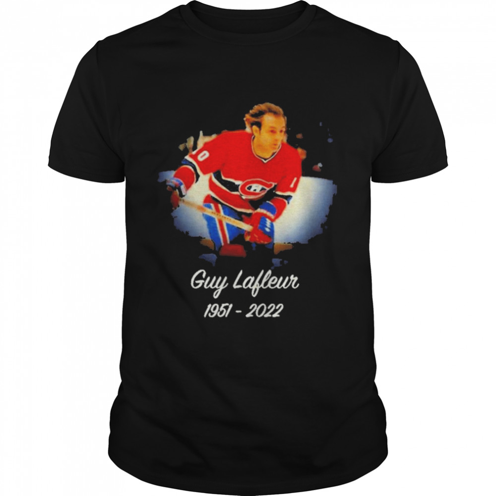RIP Guy Lafleur Flower Hockey Hall Of Fame 1951-2022  Classic Men's T-shirt