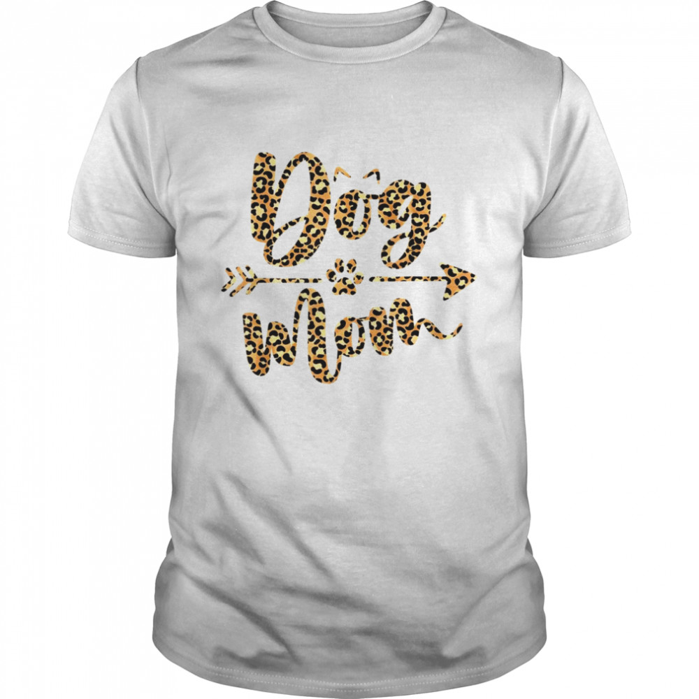 Leopard Dog Mom Dogs Mothers Day  Classic Men's T-shirt