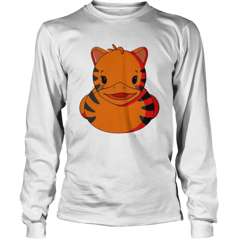 Tiger Rubber Duck  Long Sleeved T-shirt