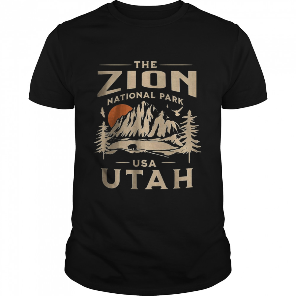 Zion National Park Utah Nature Hike Outdoors T- Classic Men's T-shirt