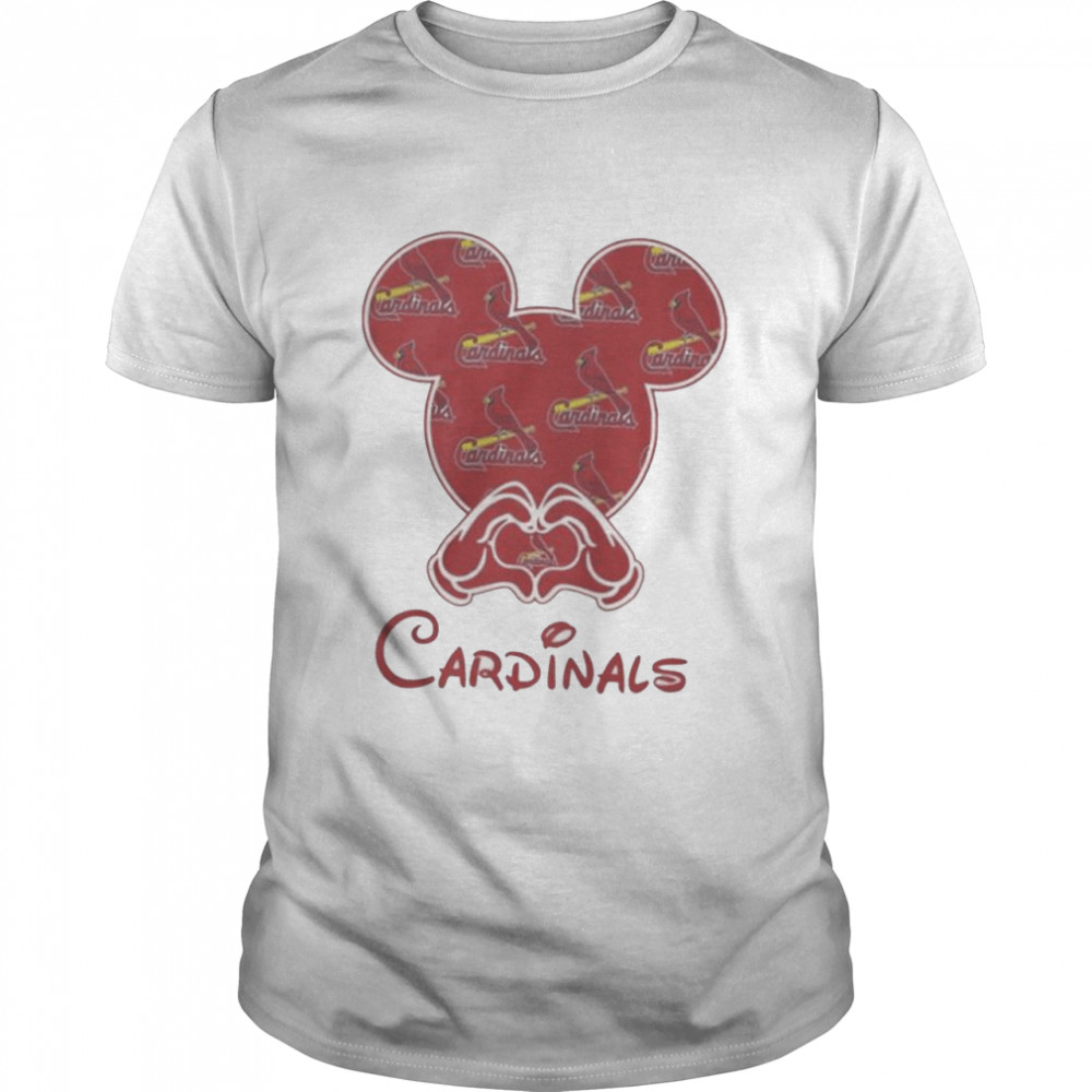 Cardinals mickey mouse logo shirt