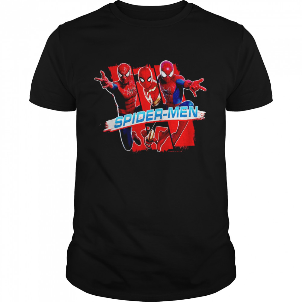 Marvel SpiderMan No Way Home SpiderMen Trio  Classic Men's T-shirt