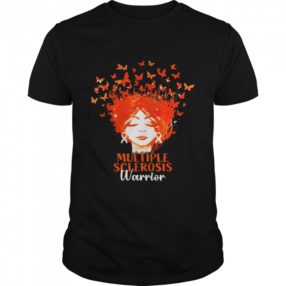 Multiple Sclerosis Warrior Butterfly MS Awareness Ribbon Shirt