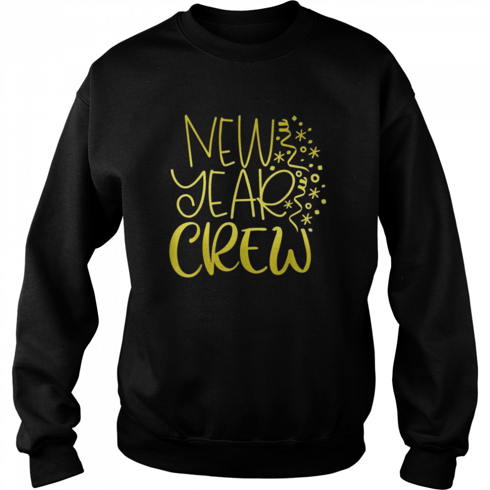 New Year Crew Hello 2022 Happy New Year Family Matching  Unisex Sweatshirt