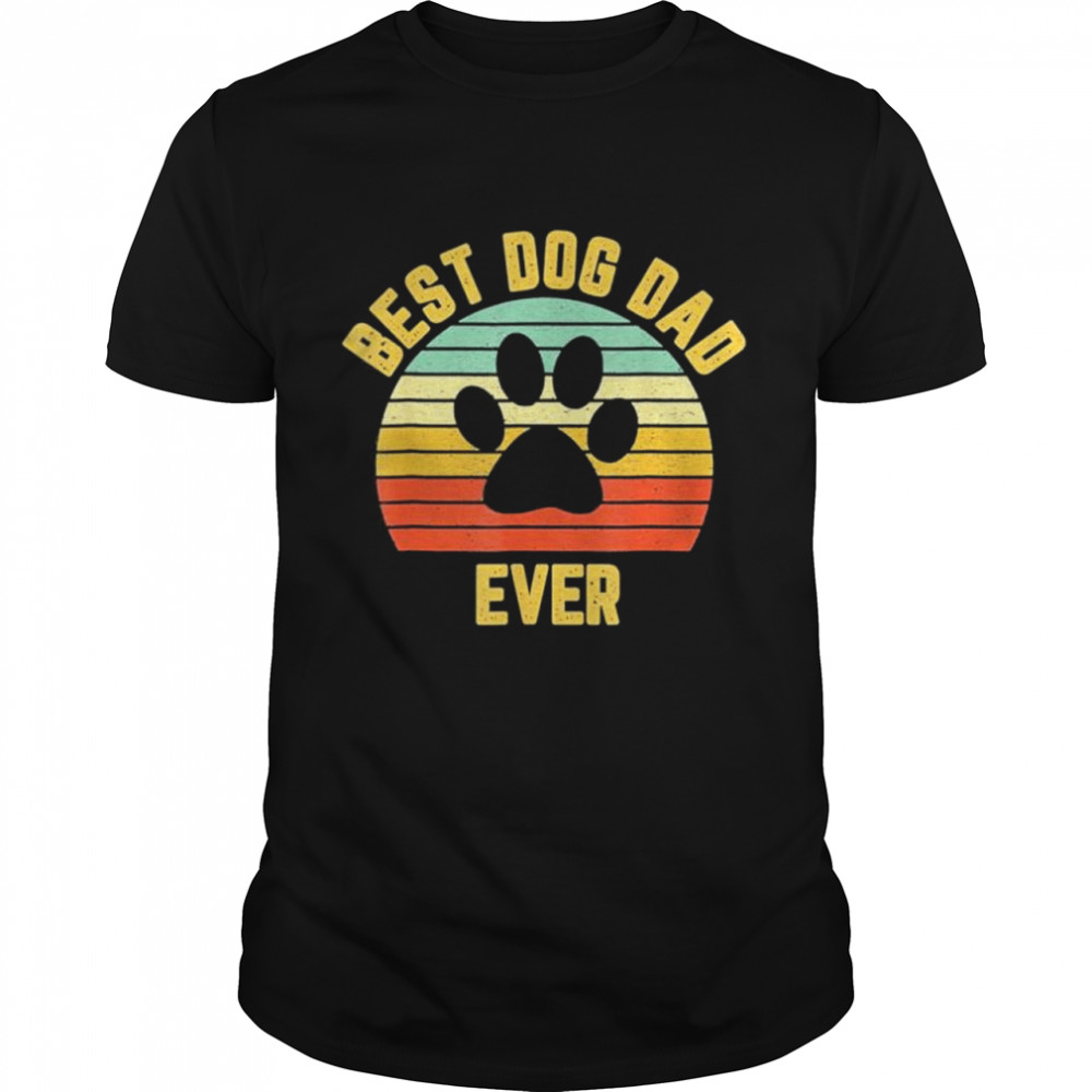 vintage dog dad cool father’s day shirt