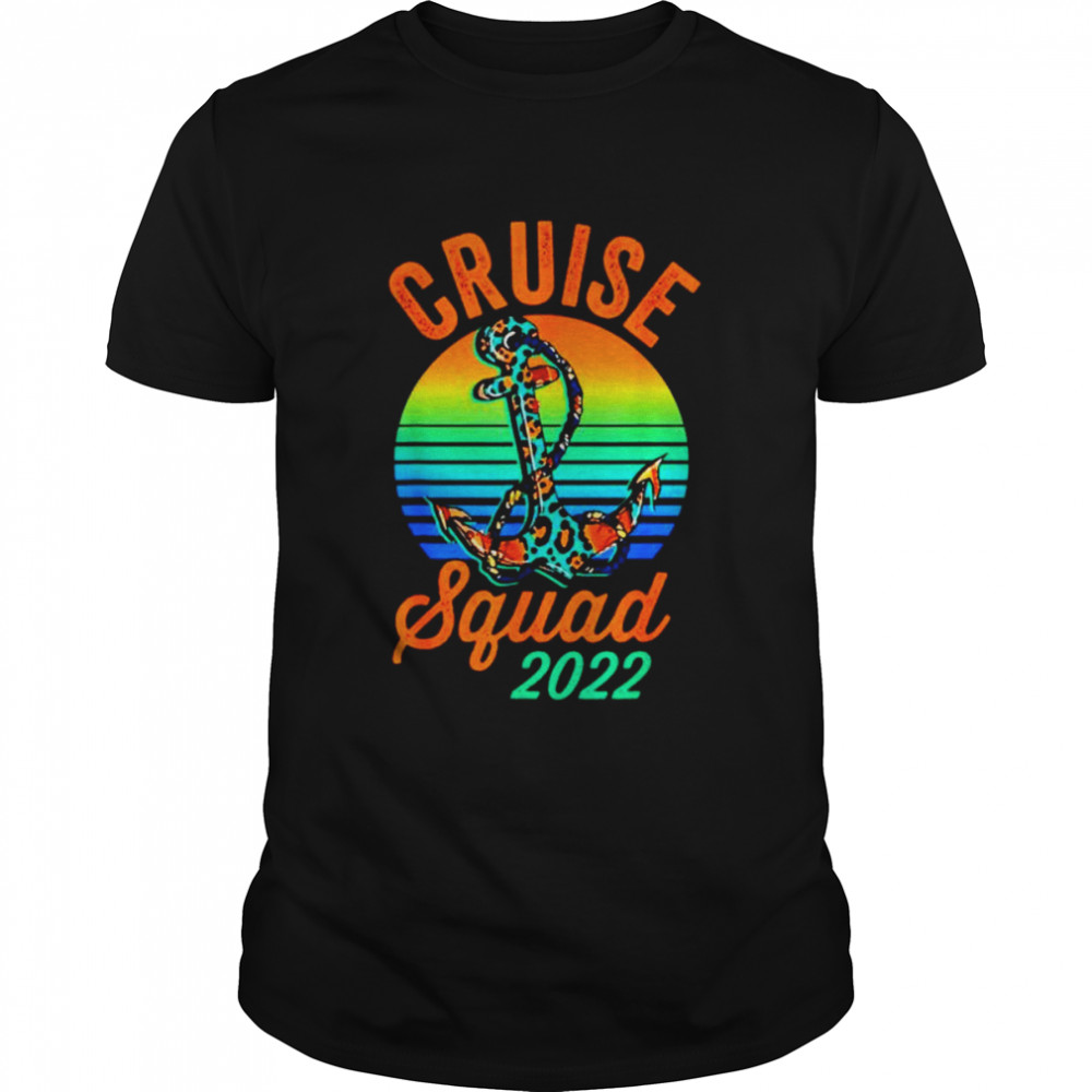 Cruise Squad 2022 Cowhide Leopard Anchor Cruising shirt Classic Men's T-shirt