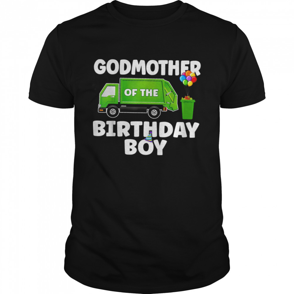 Godmother Of The Birthday Boy Garbage Theme Recycling Trash  Classic Men's T-shirt