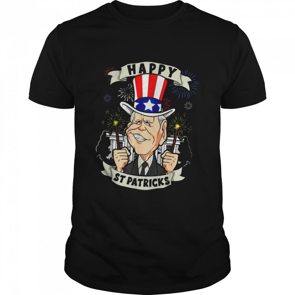 4th Of July Confused Joe Biden Happy St Patricks Day Shirt