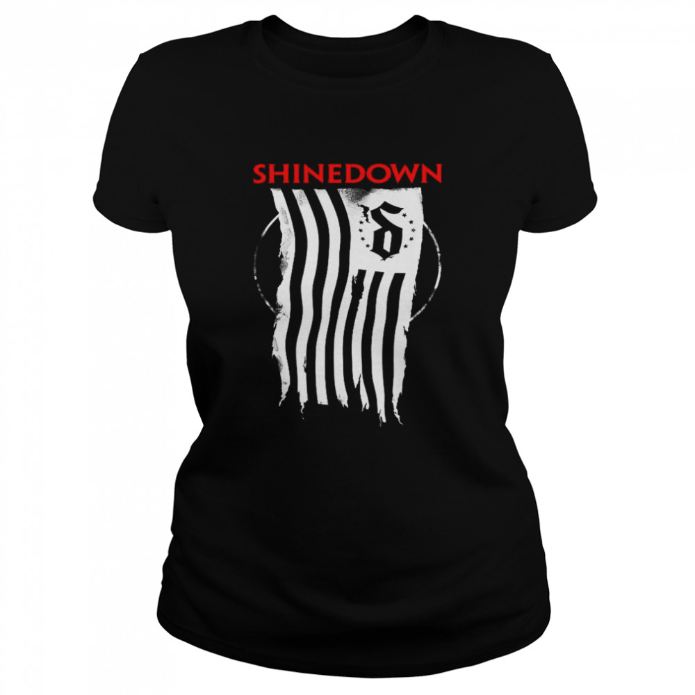 Shinedown Shredded Flag  Classic Women's T-shirt