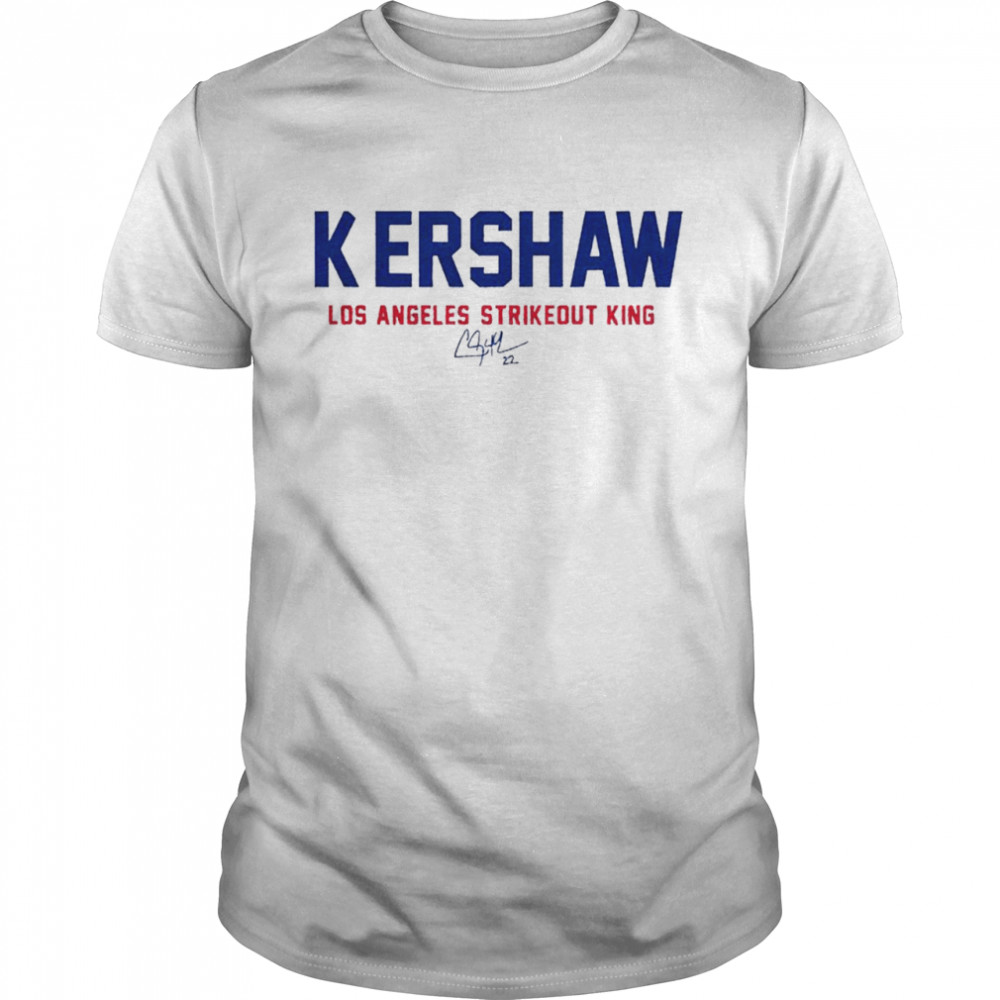Clayton Kershaw LA Strikeout King shirt
