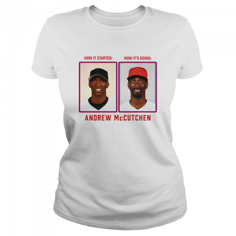 Andrew McCutchen Then and Now shirt Classic Women's T-shirt