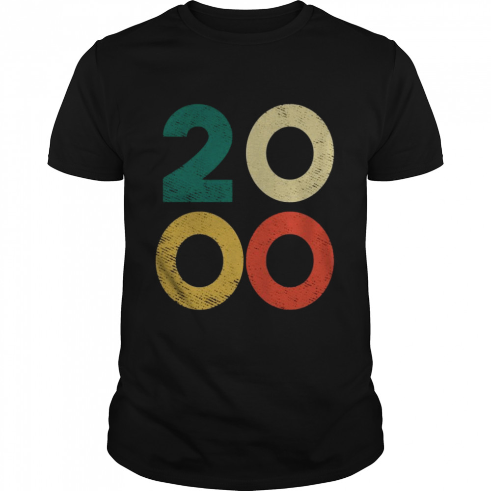 Design 2000 Retro Geburtstag Vintage 2000  Classic Men's T-shirt