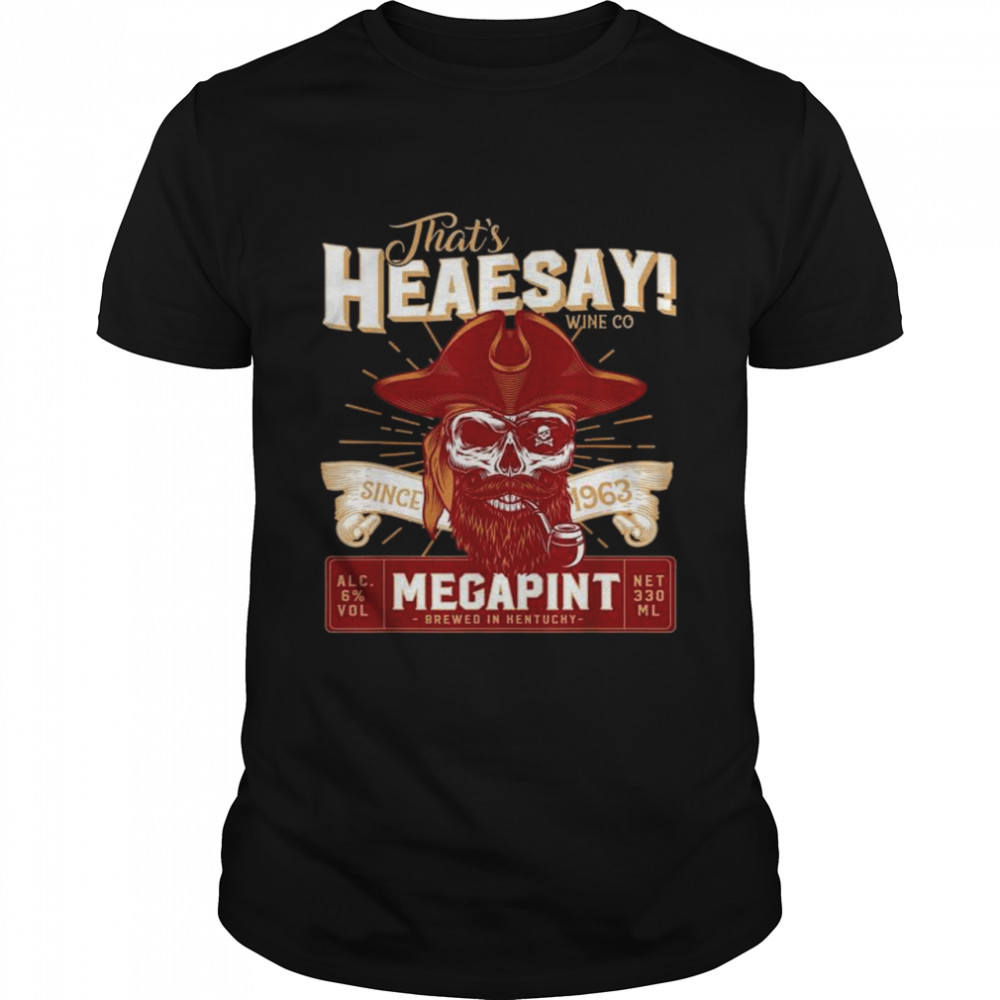 Hearsay pirate skull isnt happy hour anytime mega print shirt