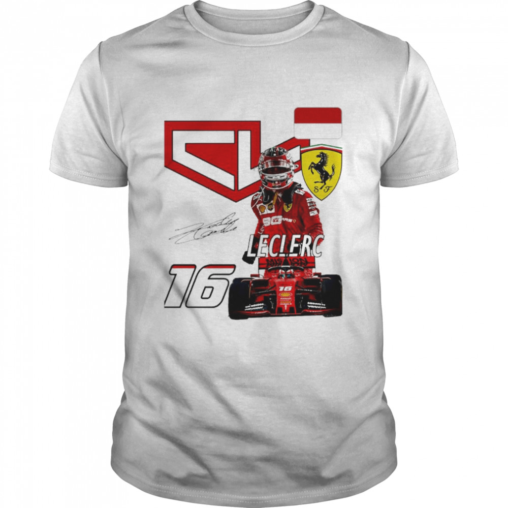 Charles Leclerc 16 Racing Signatures Shirt