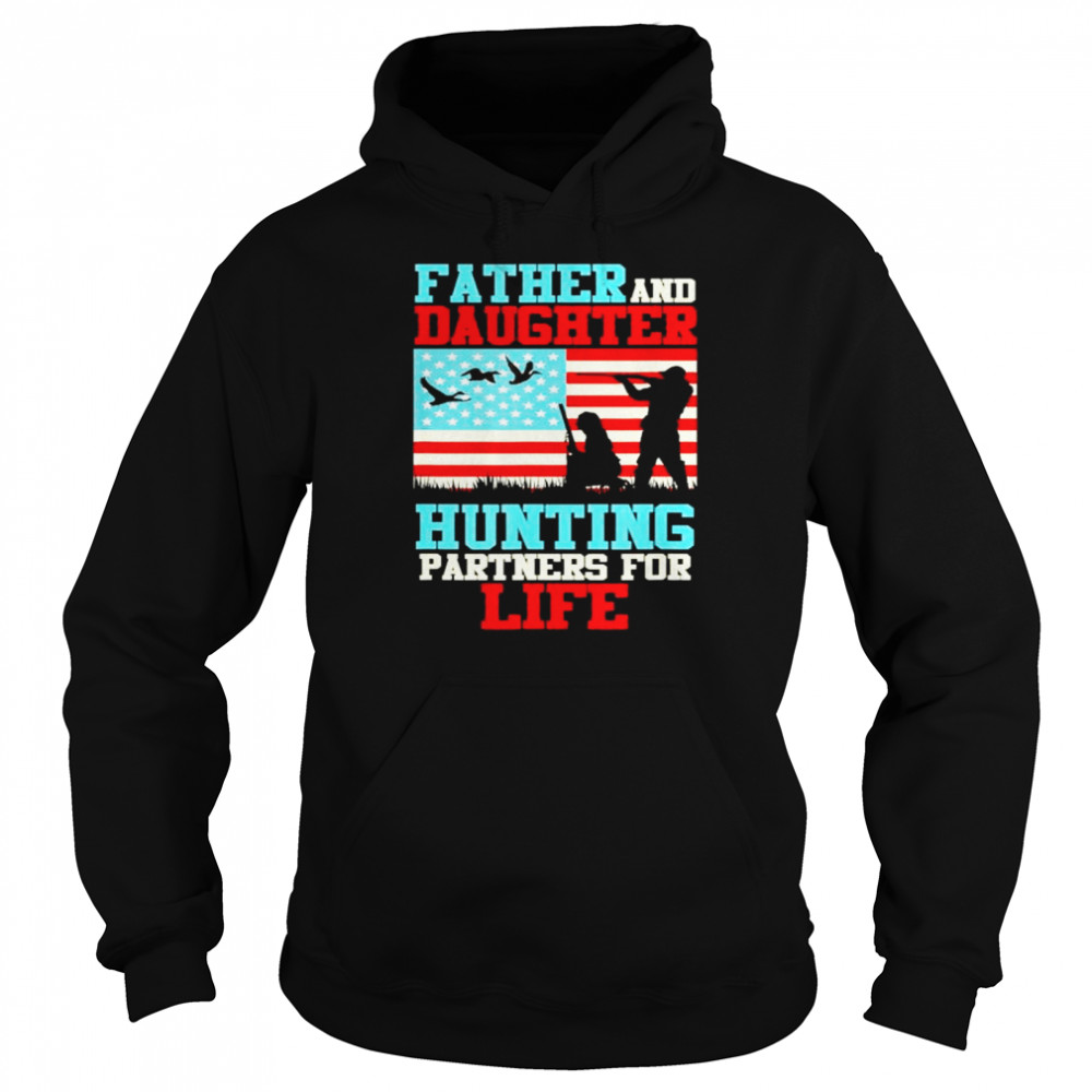 Father and daughter hunting partner for life daddy daughter shirt Unisex Hoodie
