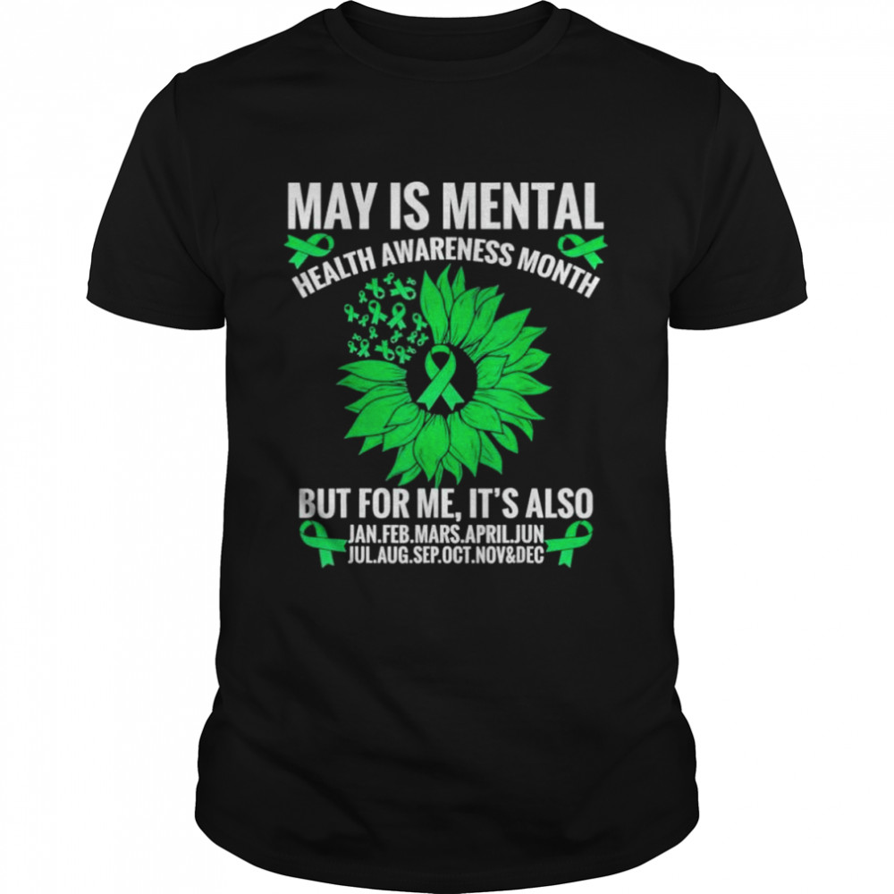 Sunflower mental health for may shirt Classic Men's T-shirt