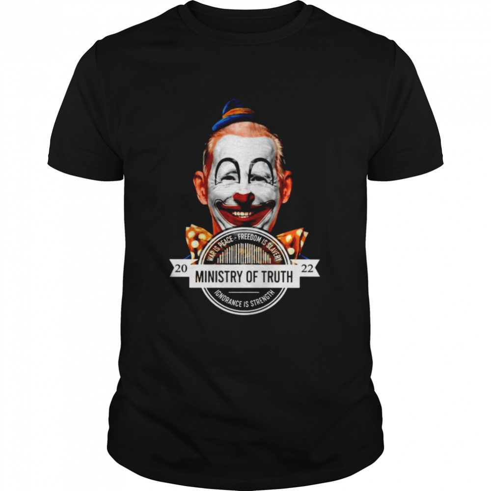 Joe Biden clown 2022 ministry of truth shirt Classic Men's T-shirt