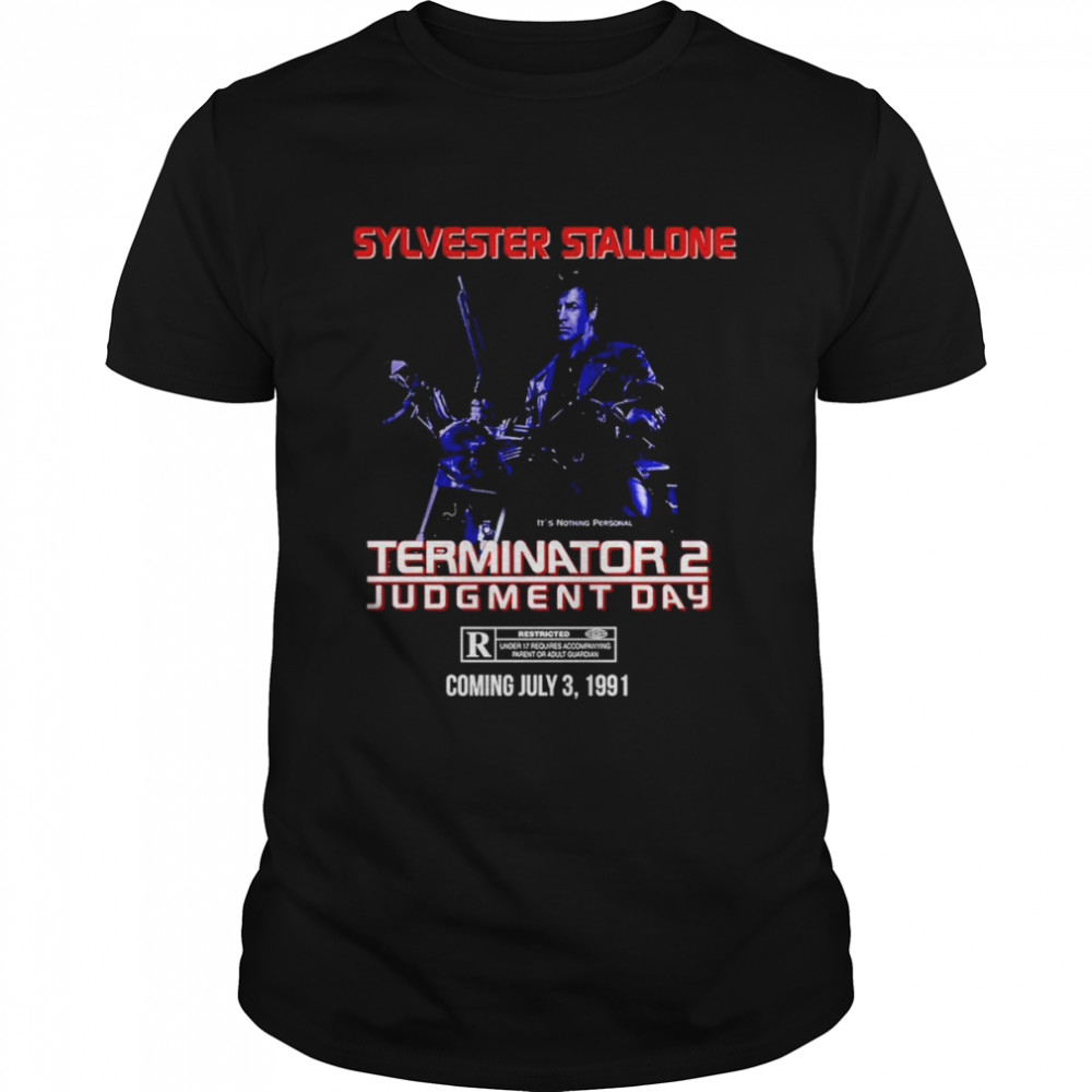 Sylvester Stallone Terminator 2 Judgment Day shirt Classic Men's T-shirt