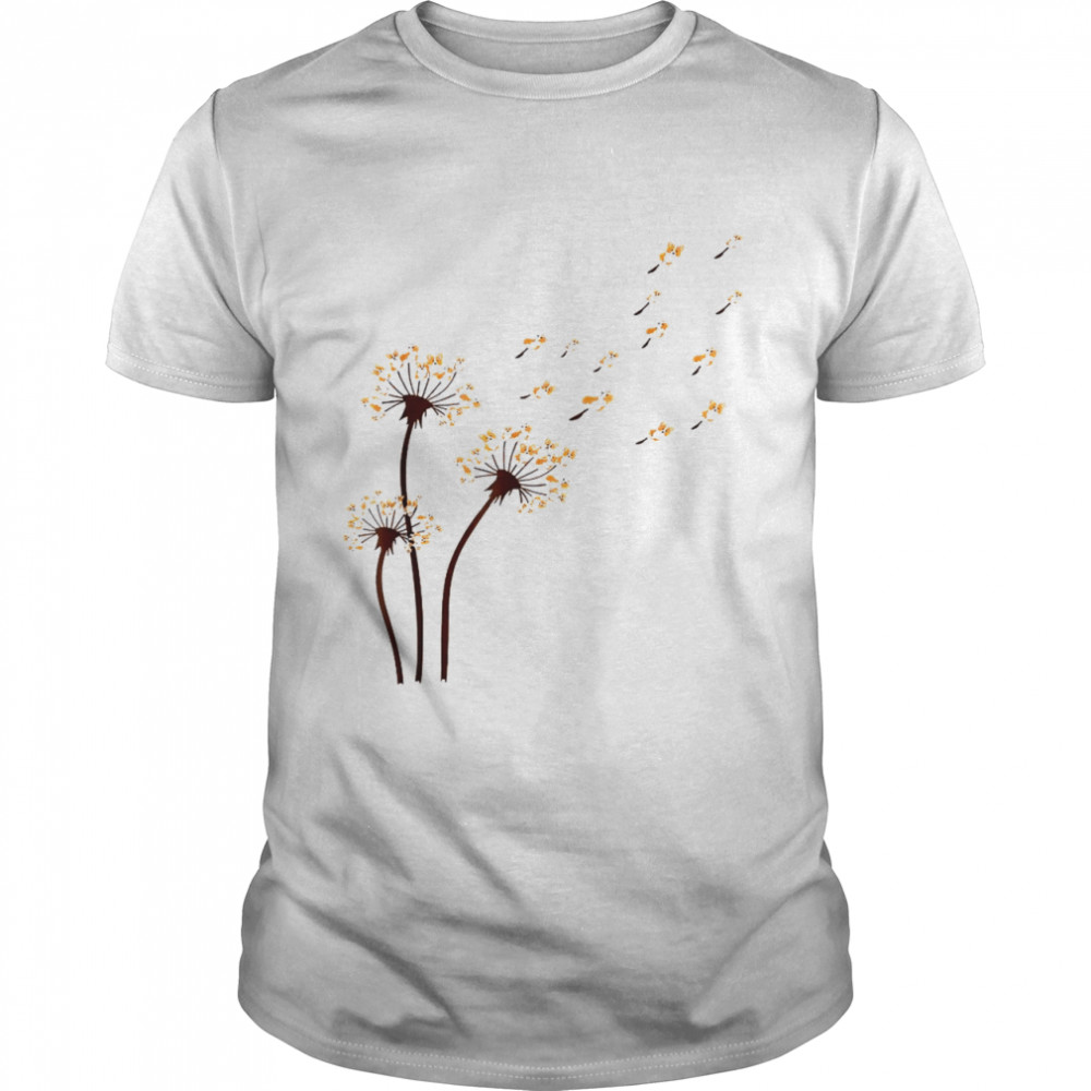 Corgi Dogs Flower Fly Dandelion Shirt For Dog Mama Dog Shirt