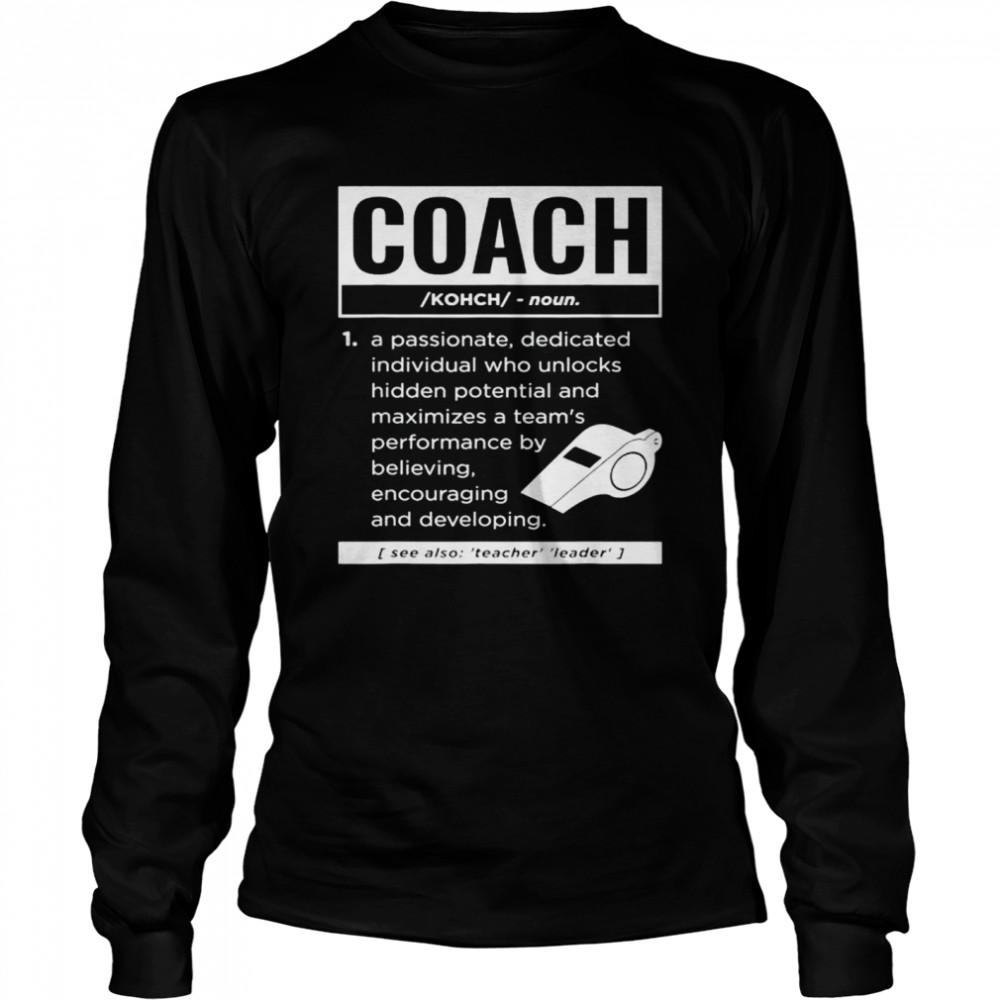 Coach definition sport games trainer coaching shirt - Trend T Shirt Store  Online