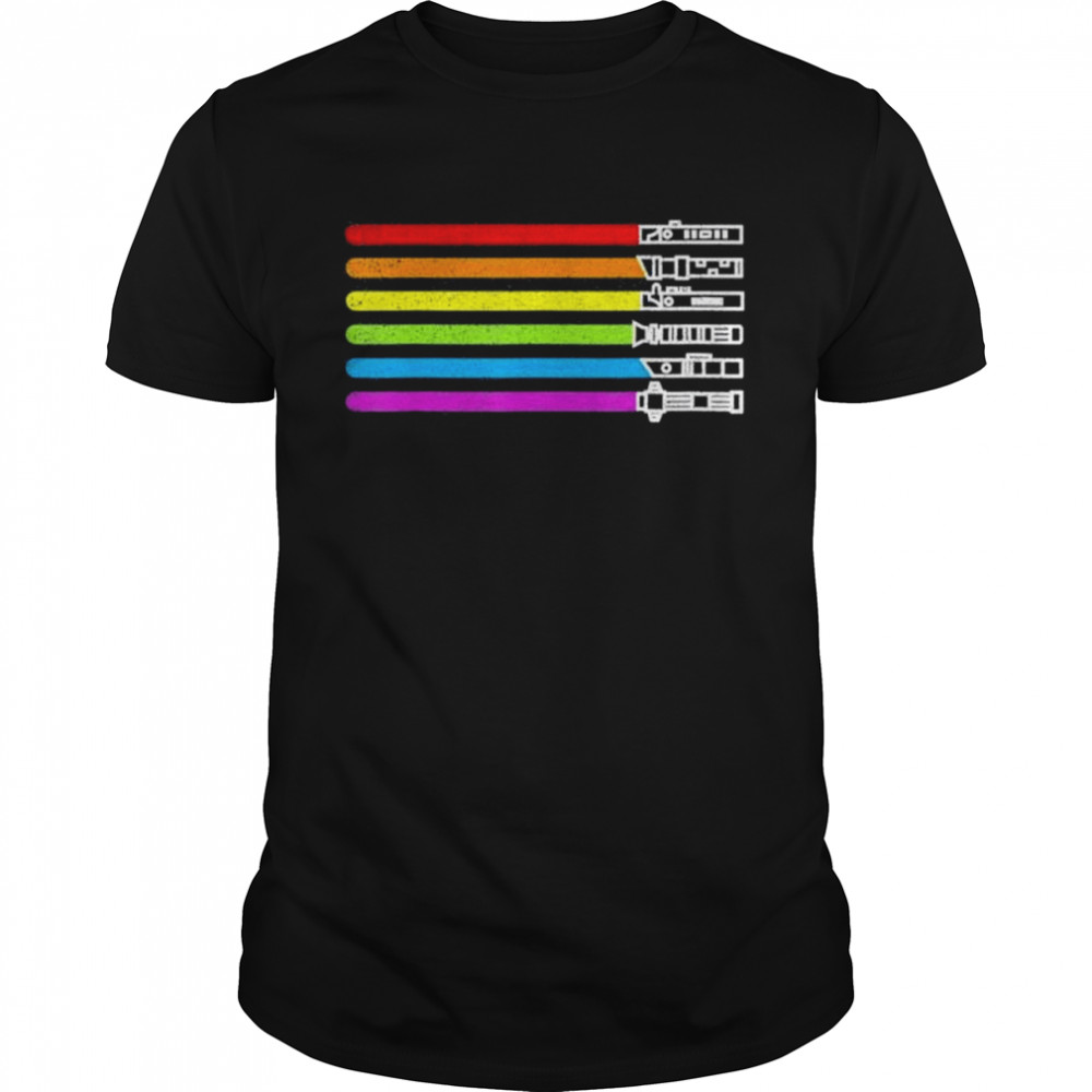 Gay Saber Rainbow LGBT PrideMonth 2022 LGBTQ Retro Shirt