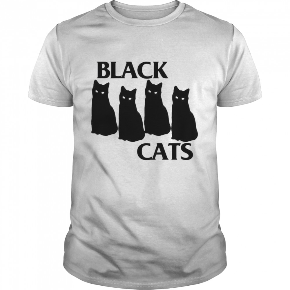 black cats black flag kitty tribute shirt