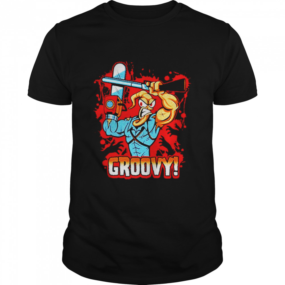 Earthworm Jim Evil Dead Groovy shirt Classic Men's T-shirt