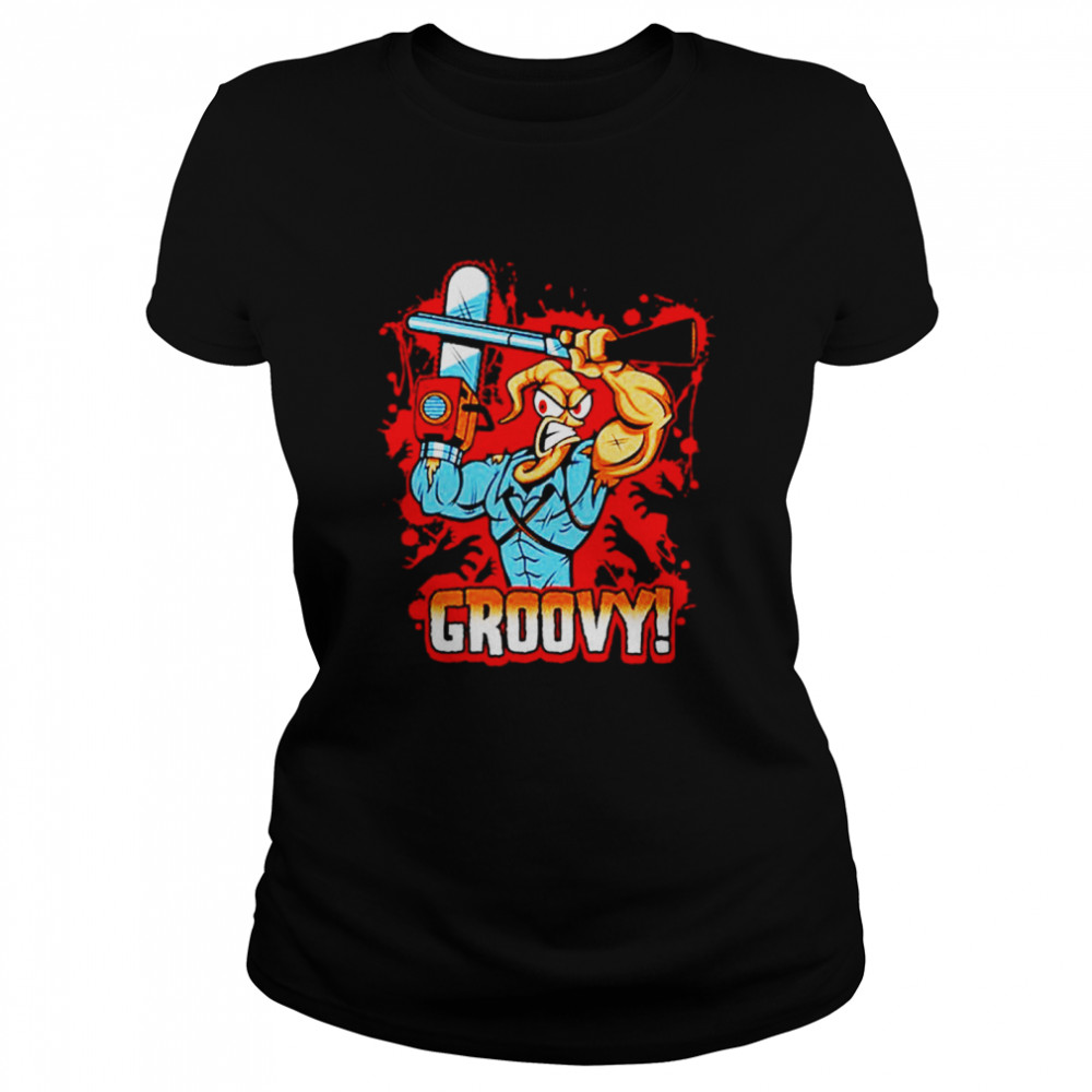 Earthworm Jim Evil Dead Groovy shirt Classic Women's T-shirt