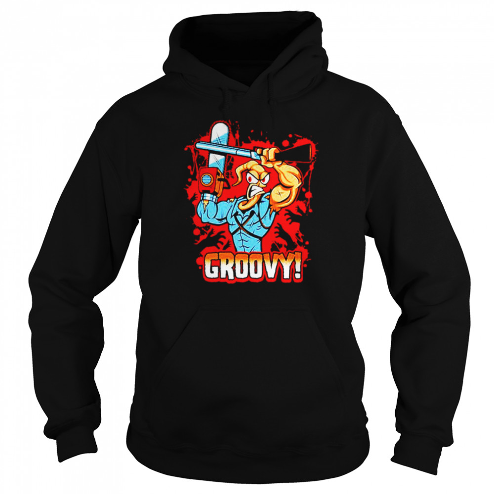 Earthworm Jim Evil Dead Groovy shirt Unisex Hoodie