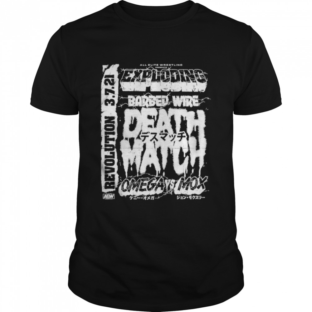 Kenny Omega vs Jon Moxley Exploding Barbed Wire Death Match shirt