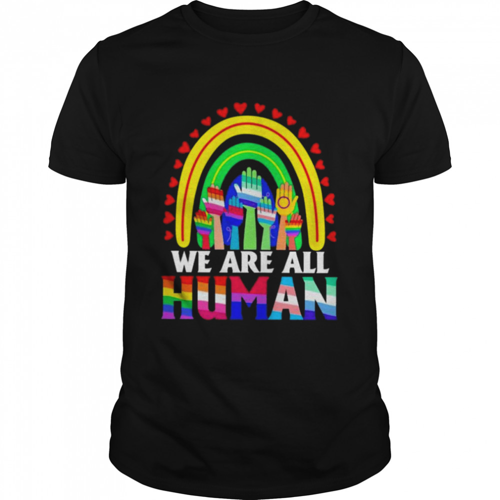 We are all human LGBT t-shirt Classic Men's T-shirt